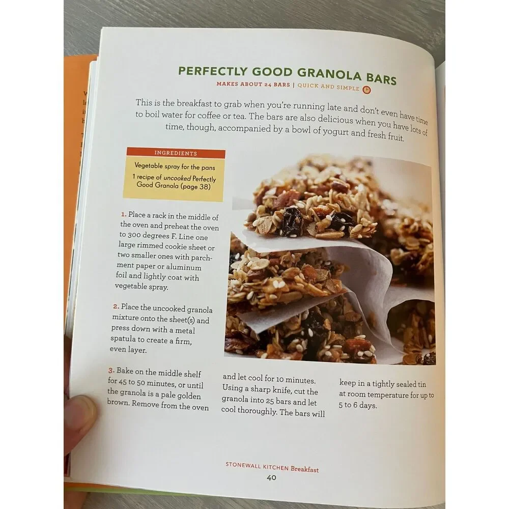 Stonewall Kitchen Breakfast cookbook